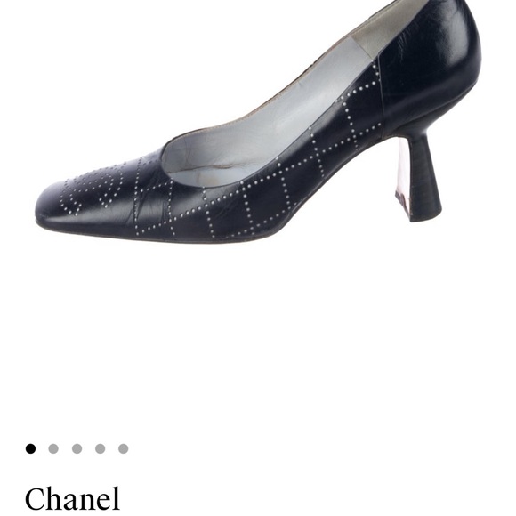 CHANEL Blue Heels Classic Pumps - Picture 1 of 5